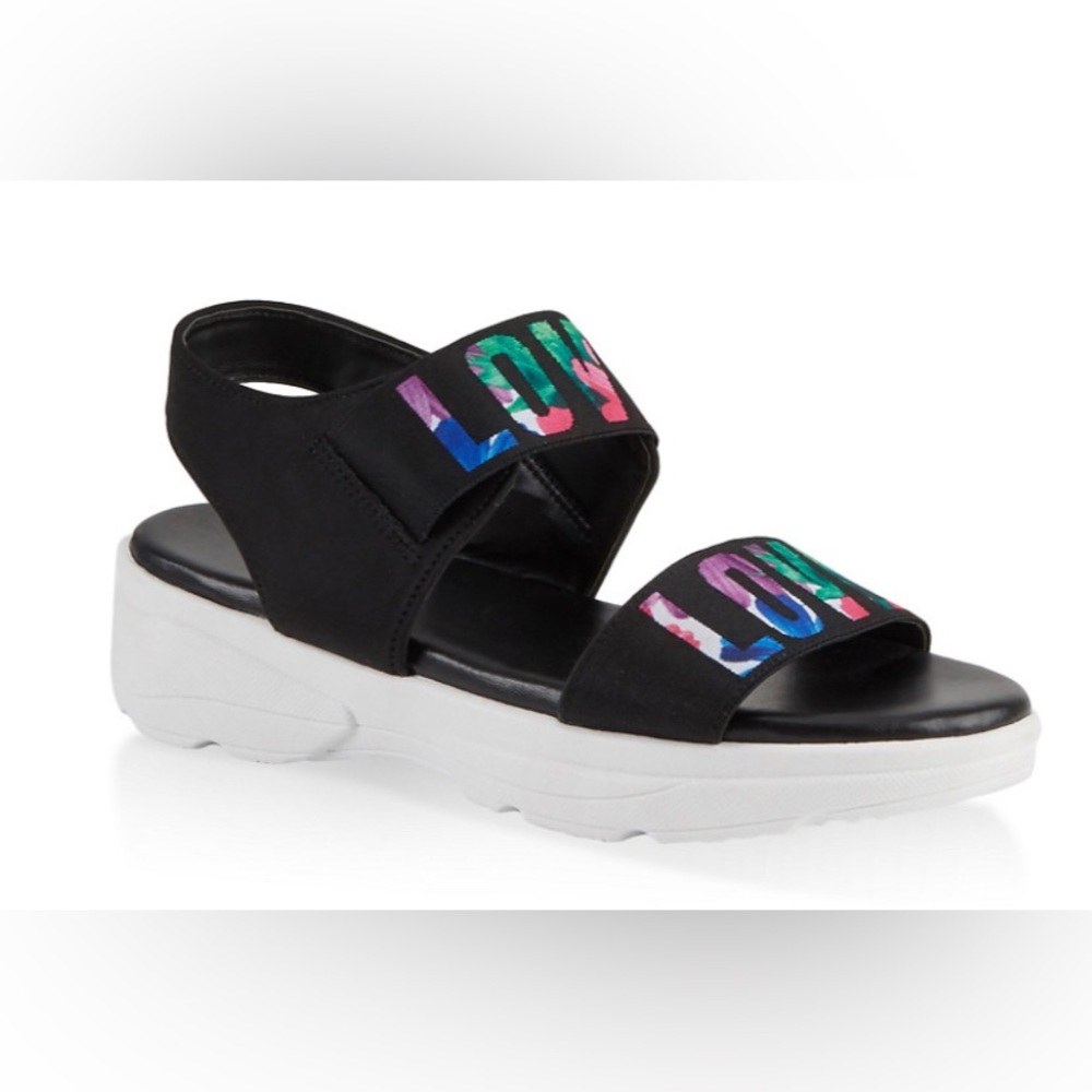 NIB SPORTY SANDALS MULTICOLOR - Picture 6 of 10